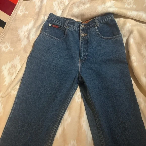 Western High Rise Blue Jeans for Women - Picture 2 of 5